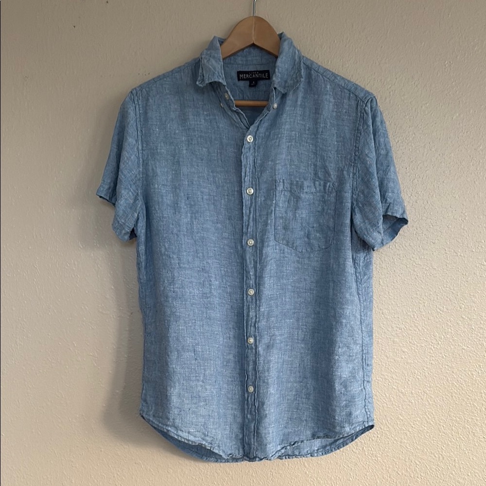 Blue Linen Shirt